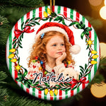 Custom Photo Family Christmas Gifts - Personalized Ceramic Ornament