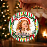 Custom Photo Family Christmas Gifts - Personalized Ceramic Ornament