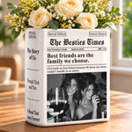 Custom Photo Best Friend Gifts - Personalized Book Vase