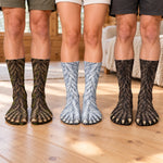 Custom Funny Hairy Feet Novelty Socks for Men and Women - Personalized Middle Tube Socks