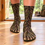 Custom Funny Hairy Feet Novelty Socks for Men and Women - Personalized Middle Tube Socks
