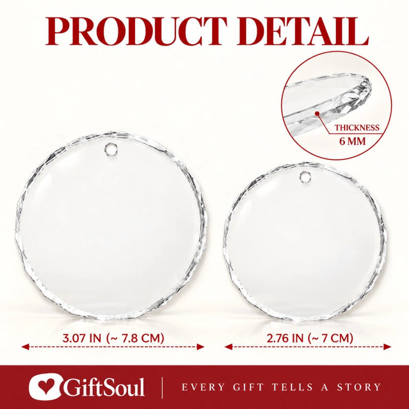 Custom Name Baby's First Christmas Gifts - Personalized Glass Ornament