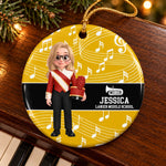 Custom Name Marching Band Gifts - Personalized Ceramic Ornament