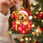 Christmas Gift Box Keepsake for Pet Lovers - Acrylic Ornament