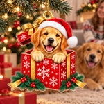 Christmas Gift Box Keepsake for Pet Lovers - Acrylic Ornament