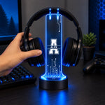 Custom Name and Initial Gamer Desk Decor - Personalized Headphone Stand