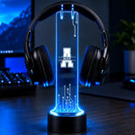 Custom Name and Initial Gamer Desk Decor - Personalized Headphone Stand