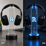 Custom Name Neon Circuit Gifts for Gamers - Personalized Headphone Stand