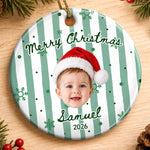 Custom Photo Baby Christmas Gifts - Personalized Ornament