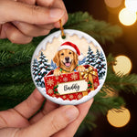 Custom Name Christmas Family Gifts - Personalized Ceramic Ornament