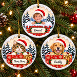 Custom Name Christmas Family Gifts - Personalized Ceramic Ornament