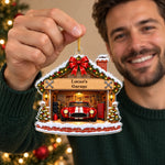 Custom Name Christmas Garage Gifts for Men - Personalized Acrylic Ornament