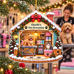 Custom Pet Grooming Christmas Gifts - Personalized Acrylic Ornament