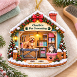 Custom Pet Grooming Christmas Gifts - Personalized Acrylic Ornament