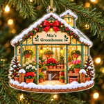 Custom Greenhouse Christmas Gifts - Personalized Acrylic Ornament
