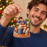 Personalized Acrylic Ornament – Christmas Gifts For Pottery Lovers – Born To Make Pottery