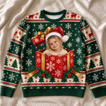 Custom Photo Christmas Gifts for Kids - Personalized Ugly Christmas Sweater