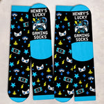 Custom Name Gaming Gifts for Gamers - Personalized Crew Socks
