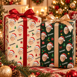 Custom Photo Christmas Gifts For Grandparents - Personalized Wrapping Paper
