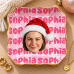 Custom Photo Christmas Gifts for Women - Personalized Jewelry Dish