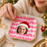 Custom Photo Christmas Gifts for Women - Personalized Jewelry Dish