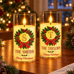 Custom Name Christmas Family Gifts - Personalized LED Candle Light