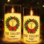 Custom Name Christmas Family Gifts - Personalized LED Candle Light
