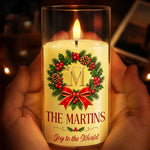 Custom Name Christmas Family Gifts - Personalized LED Candle Light