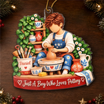Custom Name Pottery Lover Gifts - Personalized Acrylic Ornament
