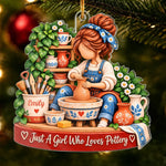 Custom Name Pottery Lover Gifts - Personalized Acrylic Ornament