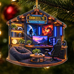 Custom Name Gaming Room Christmas Gifts for Gamers - Personalized Acrylic Ornament