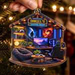 Custom Name Gaming Room Christmas Gifts for Gamers - Personalized Acrylic Ornament