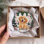 Custom Christmas Pet Portrait Keepsakes - Personalized Ceramic Ornament