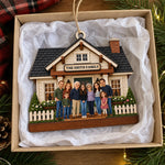 Custom Family Reunion Christmas Keepsake - Personalized Wooden Ornament