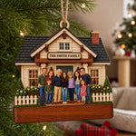 Custom Family Reunion Christmas Keepsake - Personalized Wooden Ornament