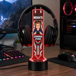 Custom Name Cartoon Gamer Gifts for Young Gamers – Personalized Headphone Stand