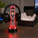 Custom Name Cartoon Gamer Gifts for Young Gamers – Personalized Headphone Stand