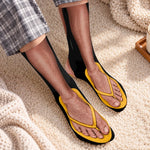 Custom Funny Flip Flop Feet Prank Gifts for Men and Women - Personalized Middle Tube Socks
