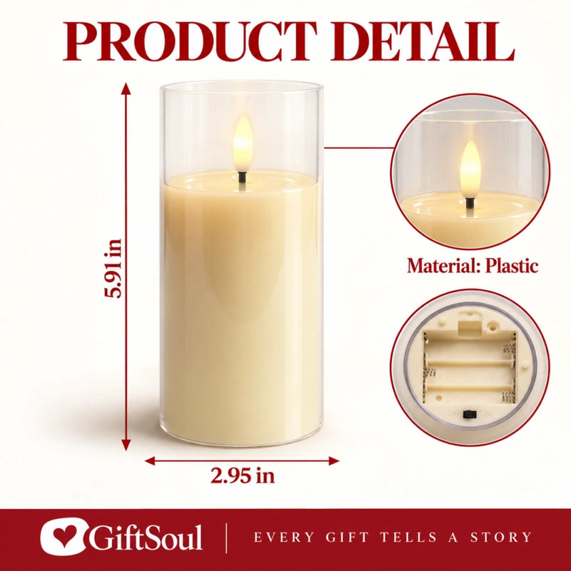 Custom Photo Memorial Gifts for Loss of Loved Ones – Personalized LED Candle Light