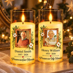 Custom Photo Memorial Gifts for Loss of Loved Ones – Personalized LED Candle Light