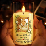Custom Photo Memorial Gifts for Loss of Loved Ones – Personalized LED Candle Light