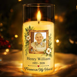 Custom Photo Memorial Gifts for Loss of Loved Ones – Personalized LED Candle Light
