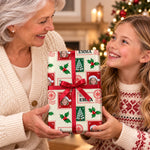 Custom Christmas Postage Stamp Gifts for Kids - Personalized Photo Wrapping Paper