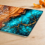 Custom Family Name Housewarming Gifts – Personalized Glass Cutting Board