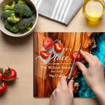 Custom Family Name Housewarming Gifts – Personalized Glass Cutting Board