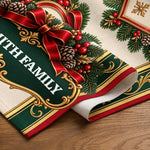 Custom Christmas Family Gifts - Personalized Name Table Runner