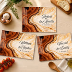 Custom Name Anniversary Gifts for Couples – Personalized Glass Cutting Board