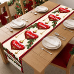 Custom Christmas Ornament Family Gifts - Personalized Name Table Runner