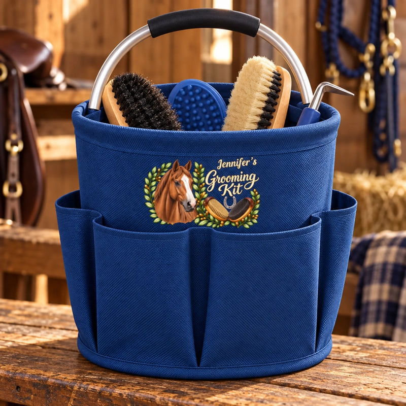 Personalized Horse Grooming Tool Bag – Gifts For Horse Lovers – My Grooming Kit