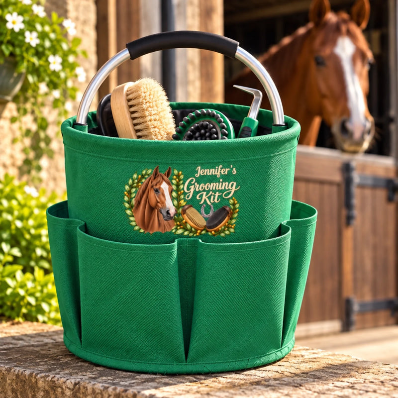Personalized Horse Grooming Tool Bag – Gifts For Horse Lovers – My Grooming Kit